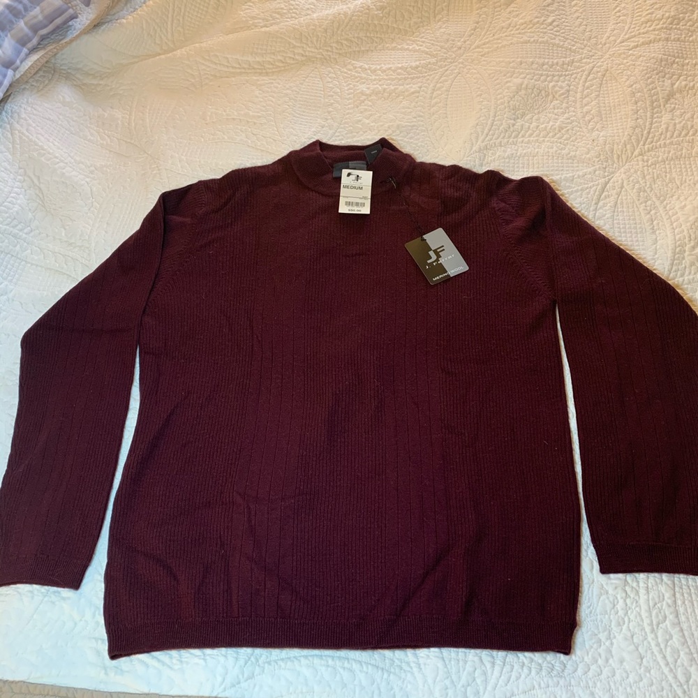 Sweater M Burgundy J Ferrar NWT